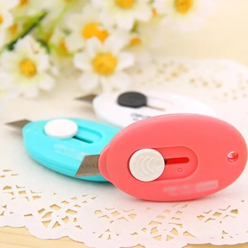 Mini Portable Small Utility Knife Hook Belt Invisible Box Cutting Cutter Office Supplies Cutting Knife Letter Opener Tools