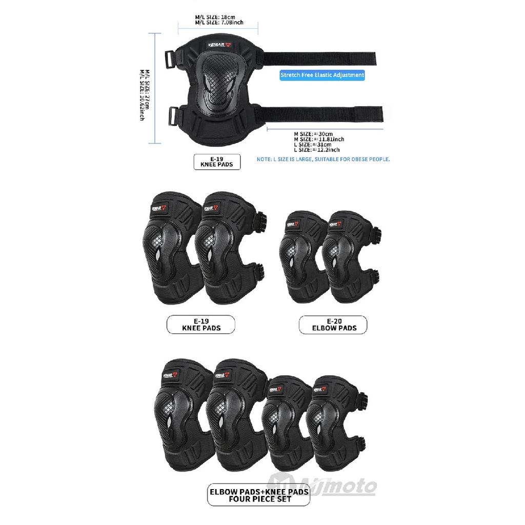 VEMAR Motocross Knee Pads Professional Anti-fall Knee Pads Cache Protection From Harm Breathable Cycling Riding Leg Guard Moto