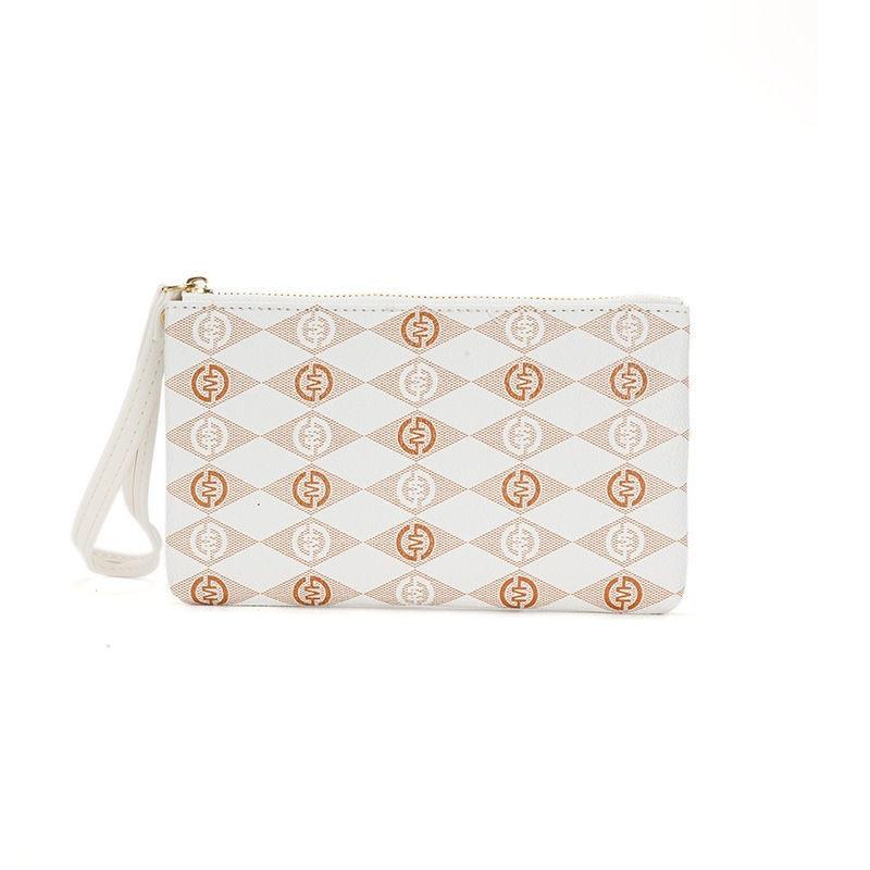 Vintage Design Pattern Handbags for Women Men Phone Bags Long Zipper Purse Artificial Leather Card Holder Wallets