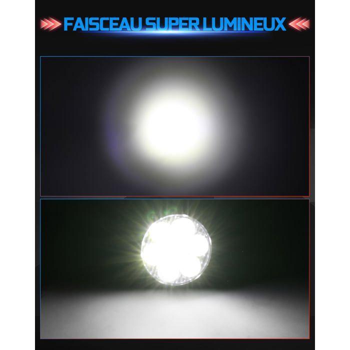 2.5 Pouces 24W Rond Phare De Travail Led 12v 24v, 2PCS Mini Phare De Travail Led IP68 6500K