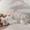 Bunnies Statue Silicone Candle Molds for Candle Soap Home Decoration Animal Shape Silicone Candle Molds for Epoxy Resin
