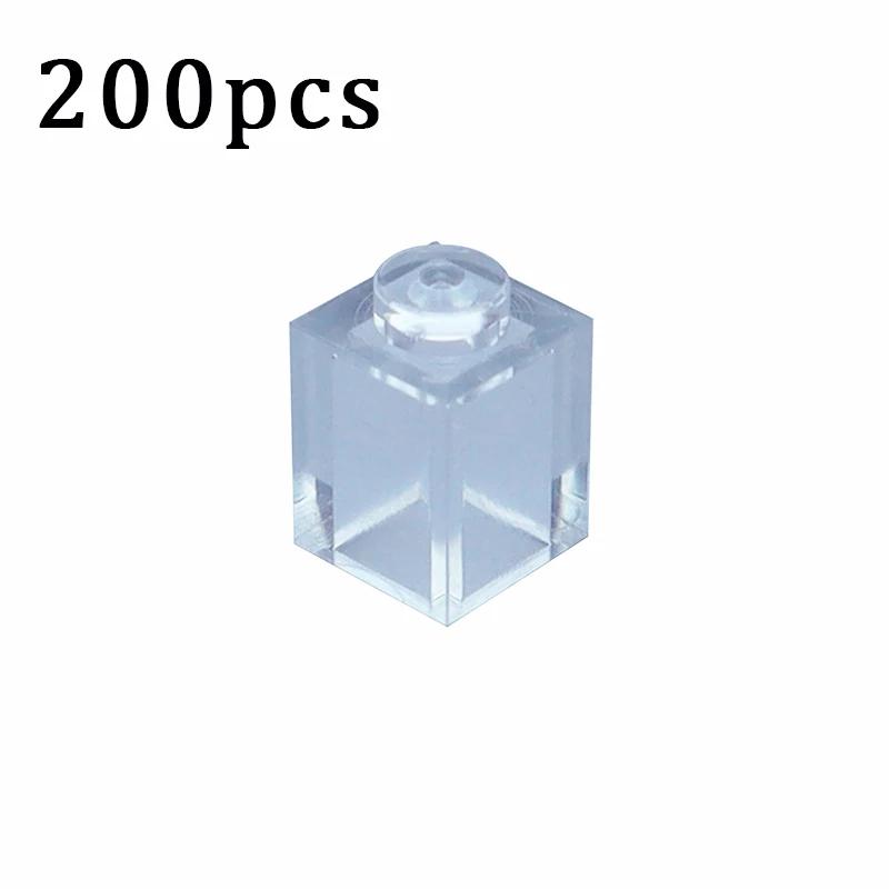 

MOC Thick Bricks Transparent Figures Bulk Bricks Assemble Particles Educational Creative Toys for Children DIY Building Blocks