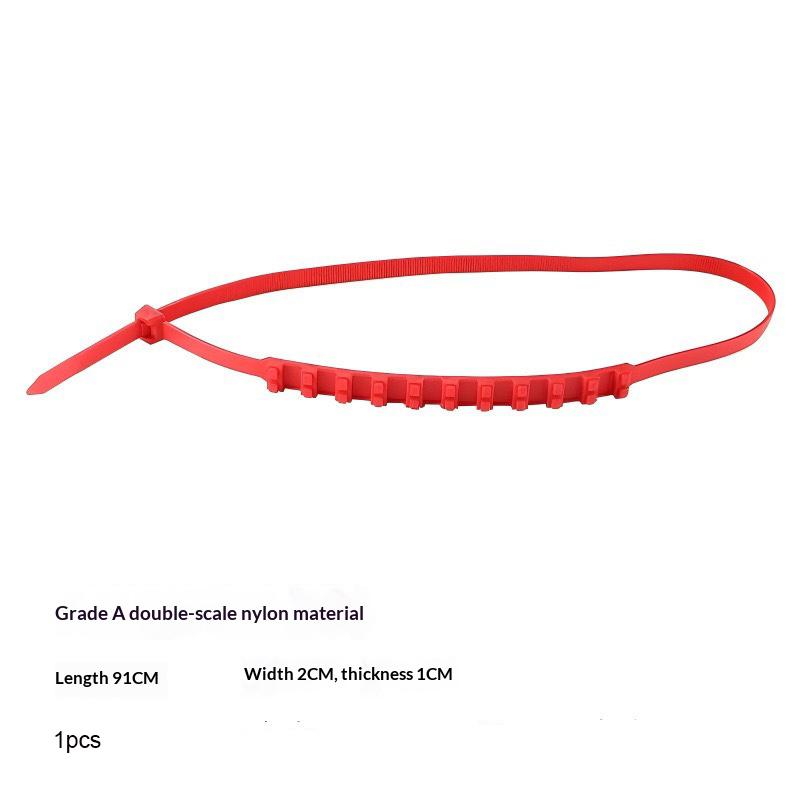 1/10/20pcs New Car Anti-skid Chain Snow Off Anti-skid Universal Snow Plastic Tyre Emergency Anti-skid Ties Snow Chains for Cars Red-1pcs