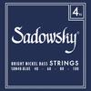 Blue Label Bass SBN40 Blue Strings, Nickel, 4-String, 040-100