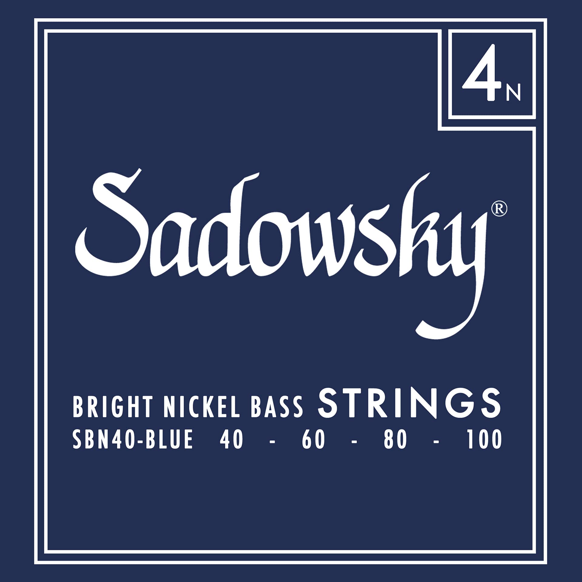 

Blue Label Bass SBN40 Blue Strings, Nickel, 4-String, 040-100