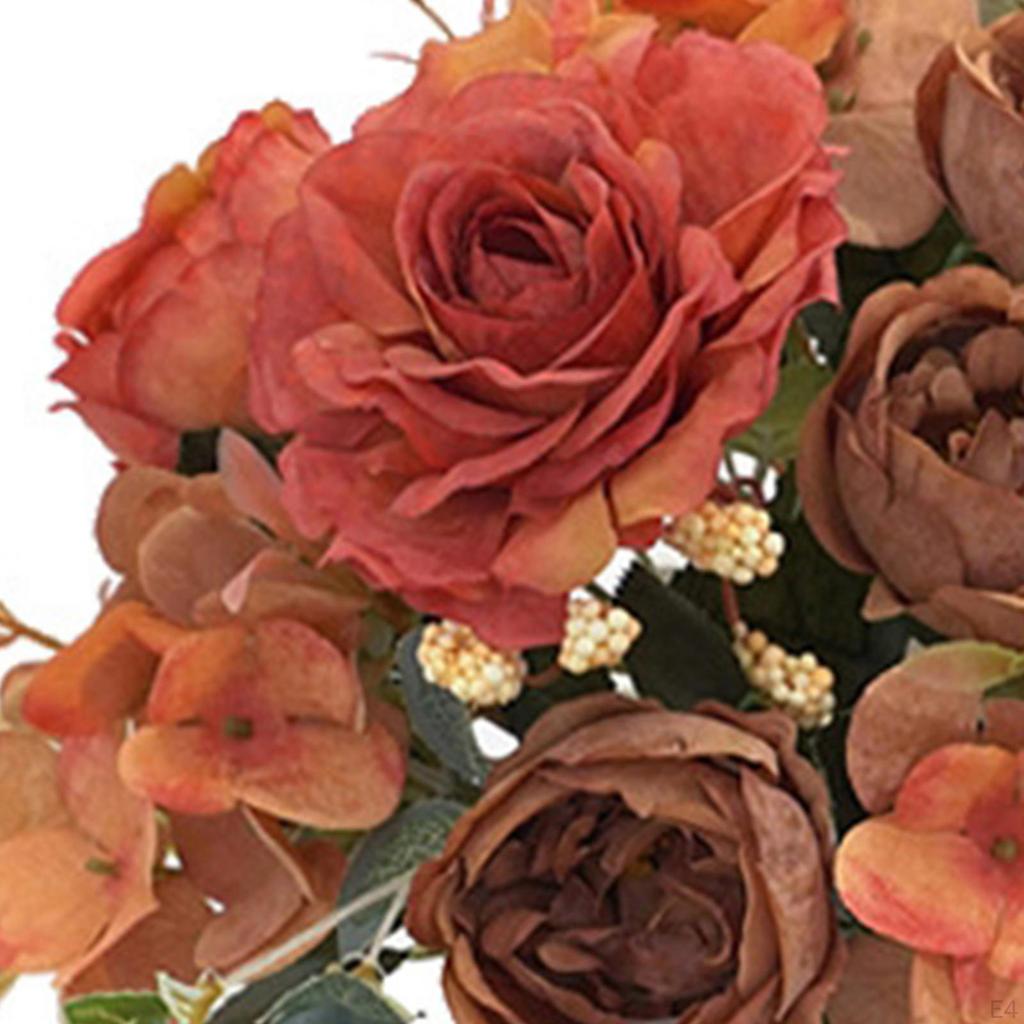 Artificial Flowers Bouquet Bridal Tossing Fake Flower Wedding Bride for