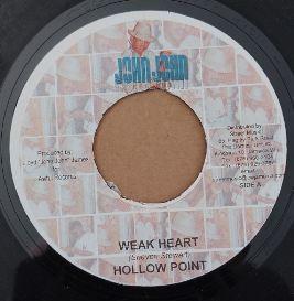 

7inch Record HOLLOW POINT / JOHN WAYNE - Weak Heart / Jealousie NONE John John Recor 2007 Jamaica Reggae, Ska & Dub Used
