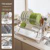 Redfu X-Type Folding Stainless Steel Dish Drying Rack