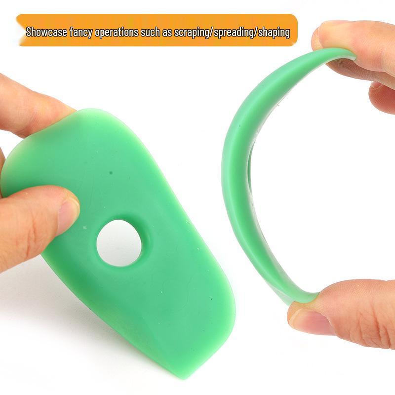 4-Piece Multifunctional Silicone Pottery Scraper Set for Trimming, Shaping, and Surface Flattening.
