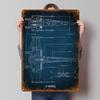 XWing Blueprint Sign Airplanes Poster Modern Home Decoration Living Room Custom Metal Tin Signs for Wall Art Decoration Retro
