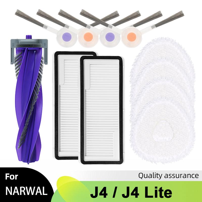 Per Narwal Freo X Ultra / Narwal J4 / J4 Lite Robot Aspirapolvere Parti Spazzola Laterale Filtro HEPA Panno Mocio Accessori Sostituzione