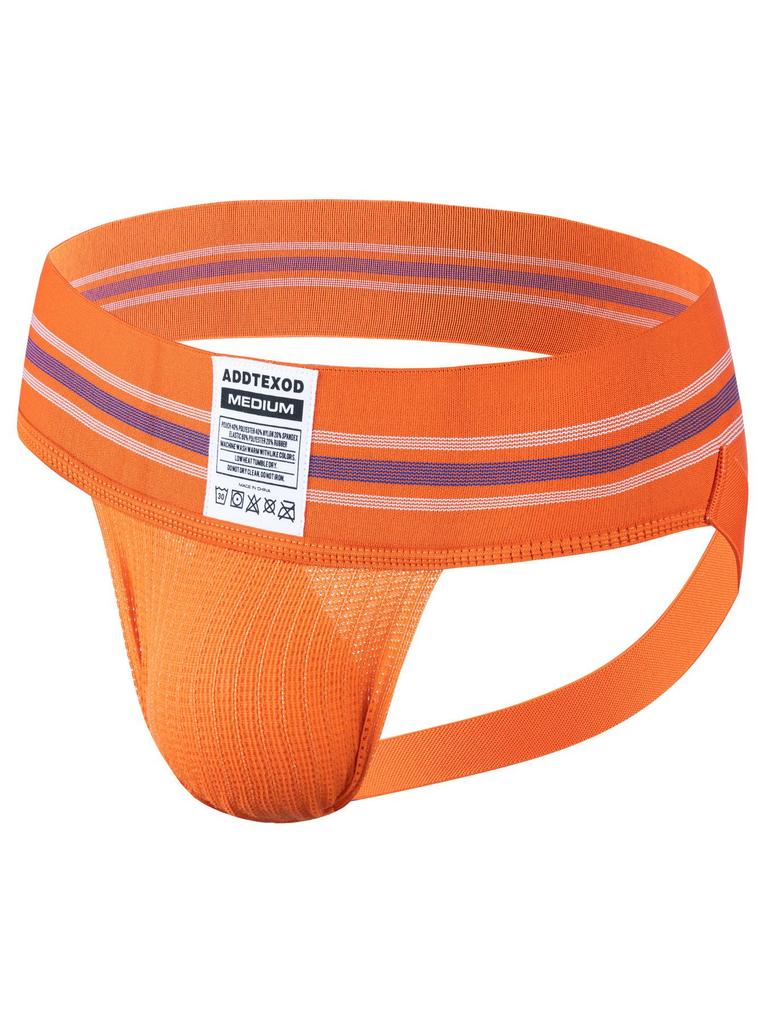 Men's Breathable Backless Thong with Wide Waistband and Large Pouch – European & American Sports Style