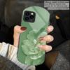 Gradient Colored Flowers For iPhone 17 16 15 14 Pro 13 Plus 12 Mini 11 Pro Max XR X S 7 8 Elliptical Tempered Glass Phone Case