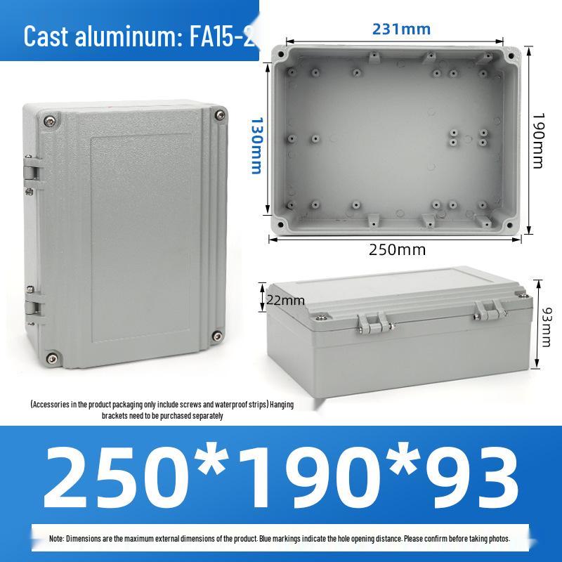 Outdoor Waterproof Die-Cast Aluminum Junction Box with Sealed Push Button Switch