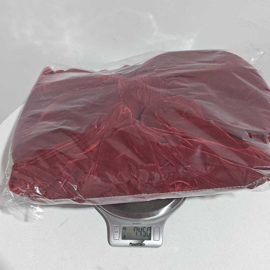 Hot Selling Large Wine Red Velvet Christmas Tree Bow Decoration