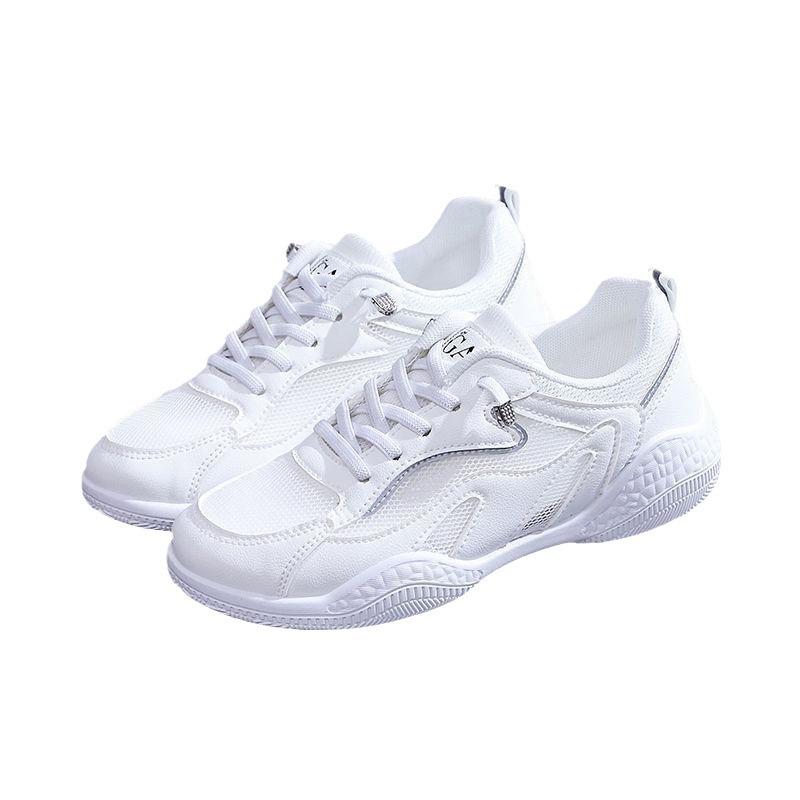 Summer Women's Shoes Small White Shoes Female Breathable Casual Sports Mesh Running Mesh Shoes Hundred Single Shoes