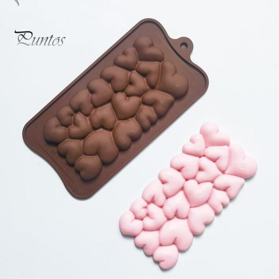 Silikonové formy na čokoládu Snadno se uvolňující textury srdce Formy na tyčinky pro domácí výrobu čokoládových tyčinek Keto bomby Energetické proteinové tyčinky