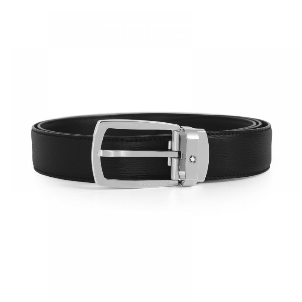 Montblanc 116706 Ladder Black Shiny Belt