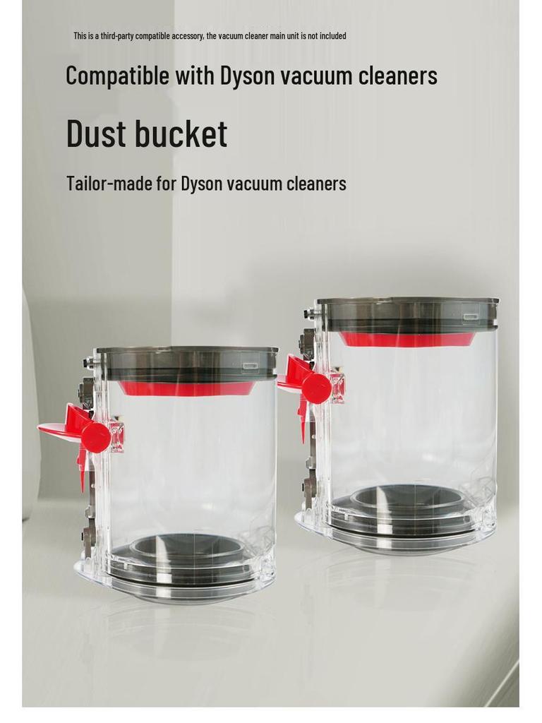 Inele de Etanșare și Accesorii Recipient Transparent pentru Praf pentru Aspiratoarele Dyson V10/V11/V12