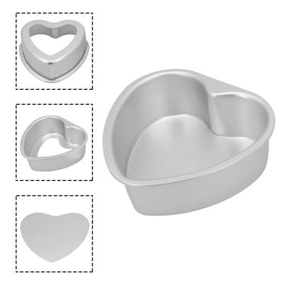 Enjoy Baking with Our Heart Shaped Aluminium Cake Pan 3 To 10 Inch Sizes