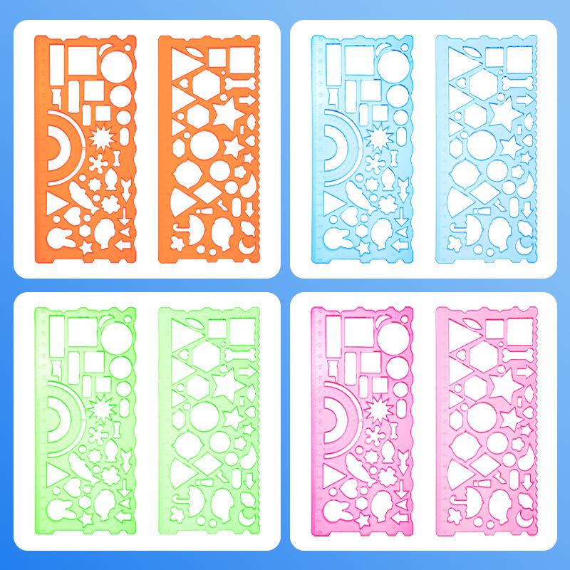 Children s Educational Multi-function Art & Kaleidoscope Drawing Ruler Set 21 cm