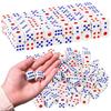 30Pcs 10mm Plastic Dice Rounded Corner Red Blue Dots - Durable Tabletop Game Dice Perfect for Party Interactive Entertainment