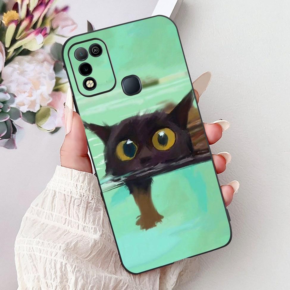 For Infinix Hot 10 X682C 10s X689B 10play X688C Back Cover For Infinix Hot 10 Play Case Shockproof Fashion Cute Cartoon Silicone