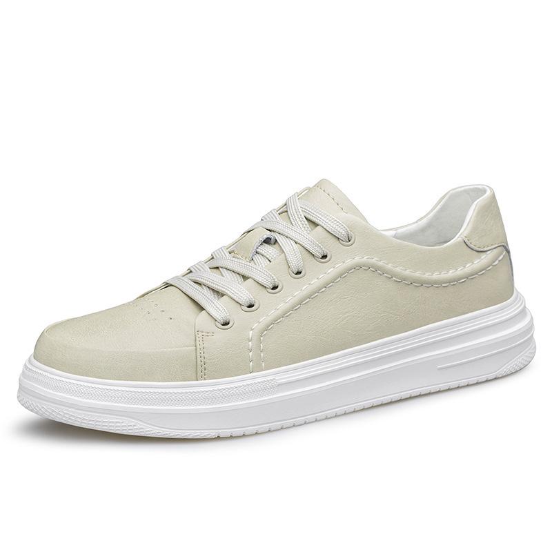 European Station Men's Versatile Skate Shoes: Lightweight Luxury, Breathable Autumn Flats, Cowhide Sports Shoes