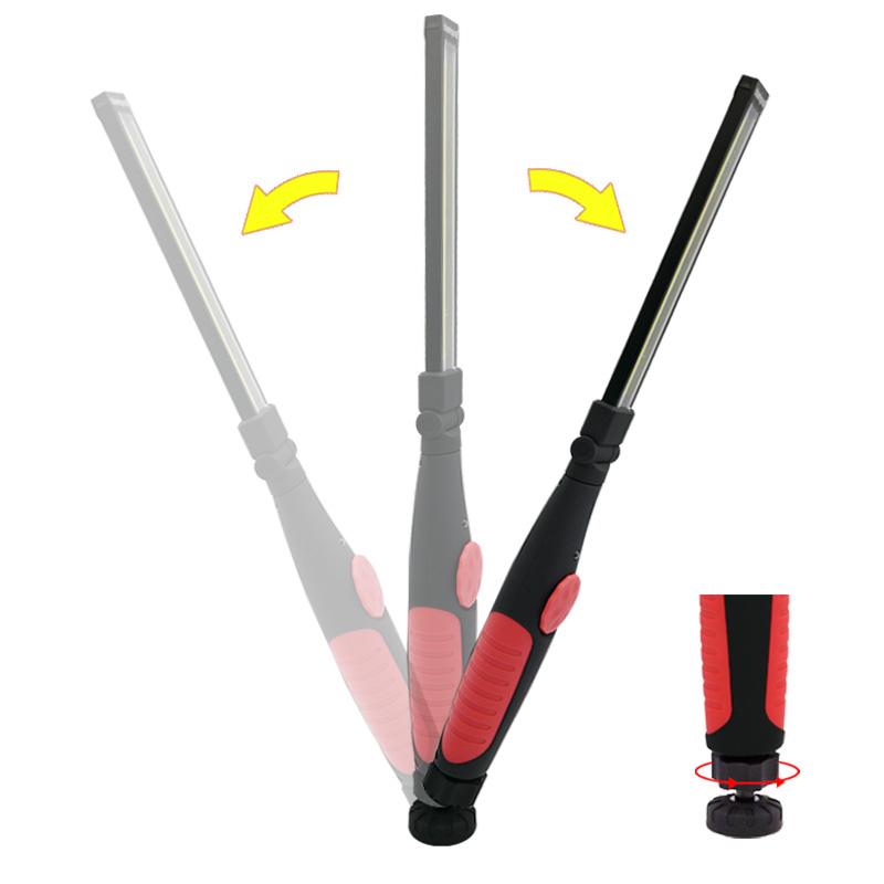 Handheld 4 Mode COB Work Light Adjustable Magnetic Inspection Light USB Rechargeable Torch Flashlight for Camping Hiking Working