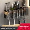 Luxury Wall-Mounted Toothbrush & Mouthwash Cup Set