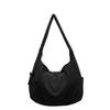 New Solid Color Nyl Zipper Women's Tote Bag Soft Simple Large Capacity Handbag 2026 Fashi High Beauty Versatile Shoulder Bag