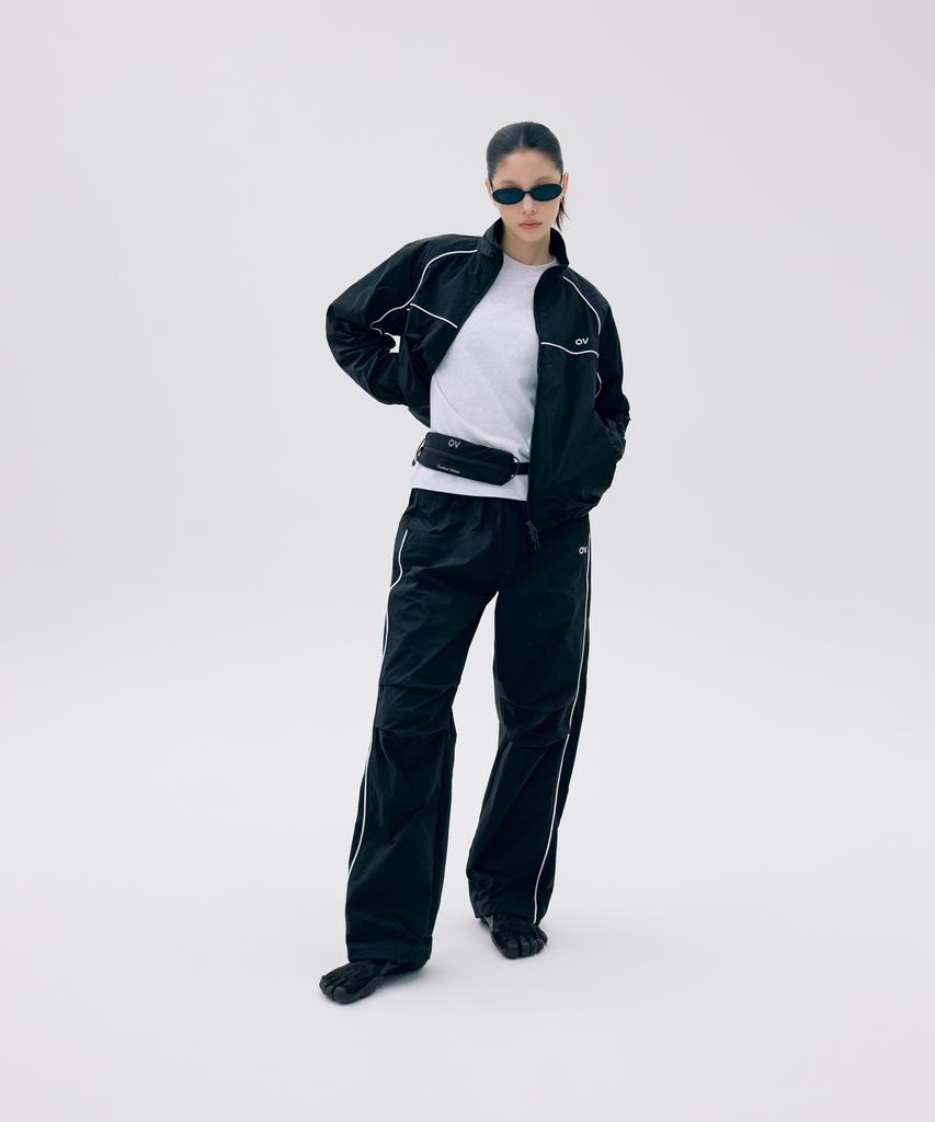 Ausdoeoboiseu Ov Logo Nylon Track Pants (Black)