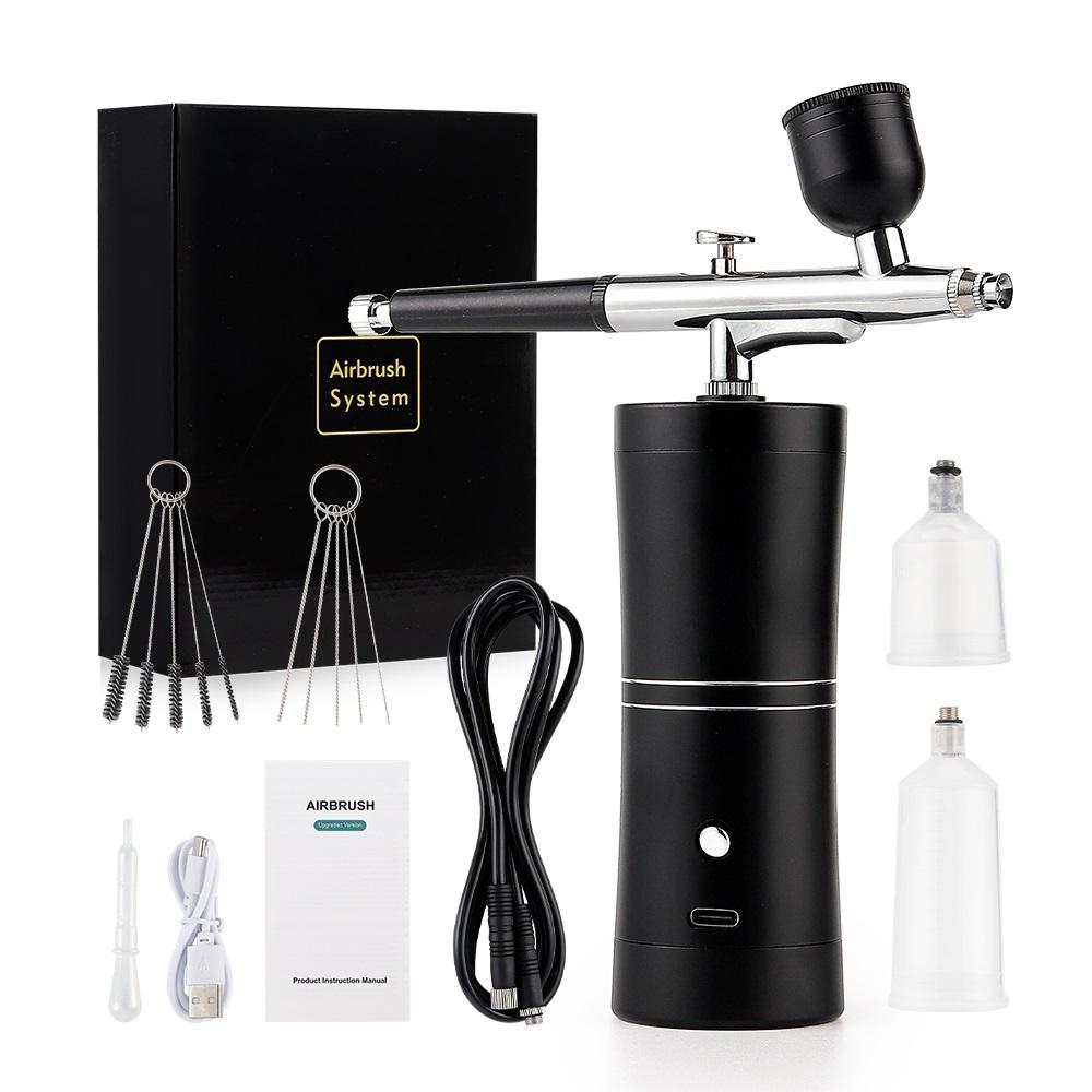 Top 0.3mm Portable Airbrush With 150cm Air Tube Cake Pastry Painting Sprayer Makeup Hair Dye Barber Nail Art Paint Spray Gun