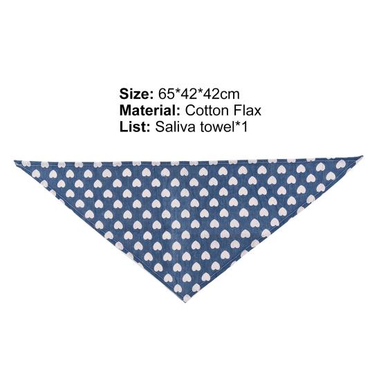 Dog Bandanas Love Heart Pattern Washable Breathable Cat Neckerchief Bib Pet Triangle Scarf