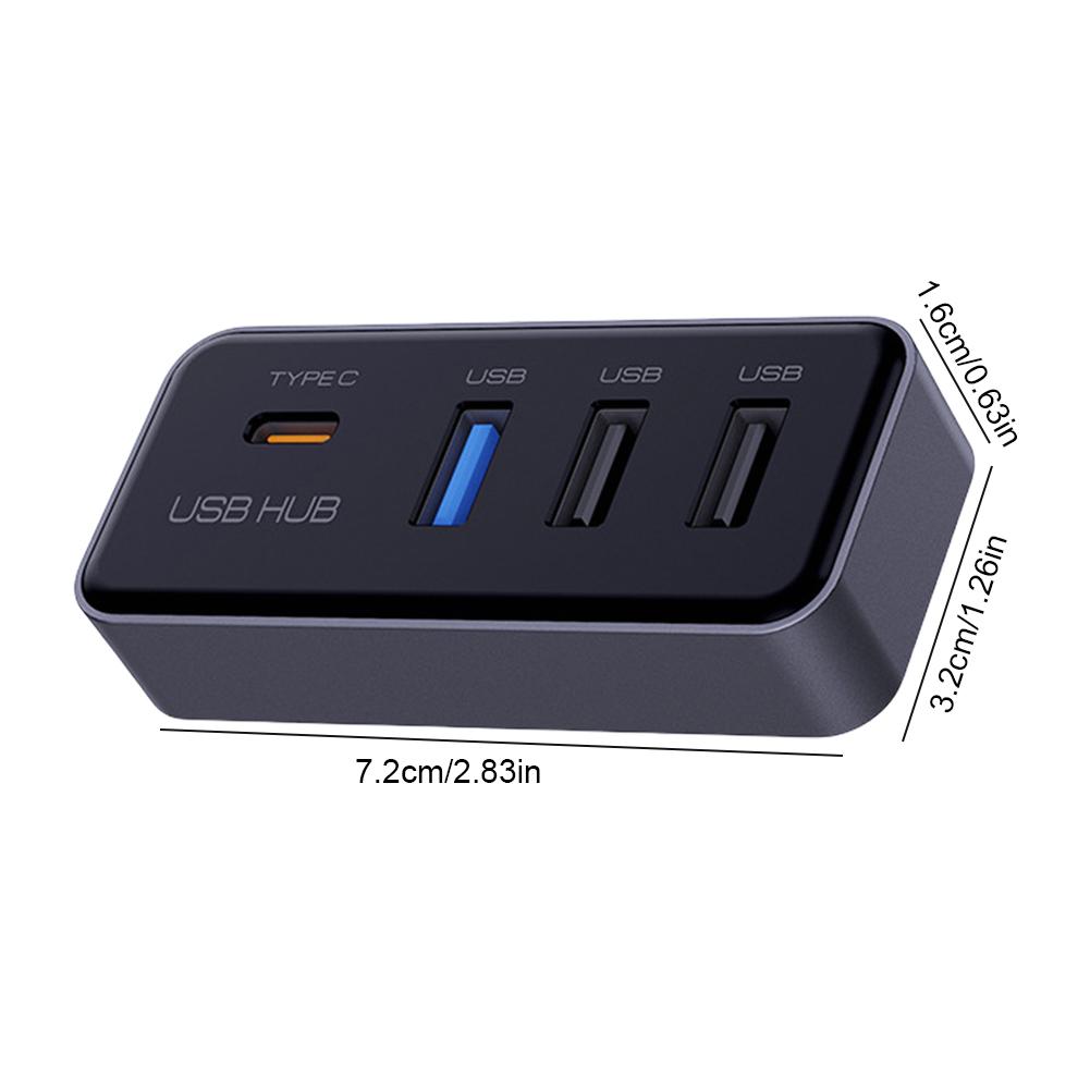 4-in-1 Multi Port Glove Box USB Hub Expansion Dock USB Adapter for for for for TESLA Model 3 Model Y 2020-2025