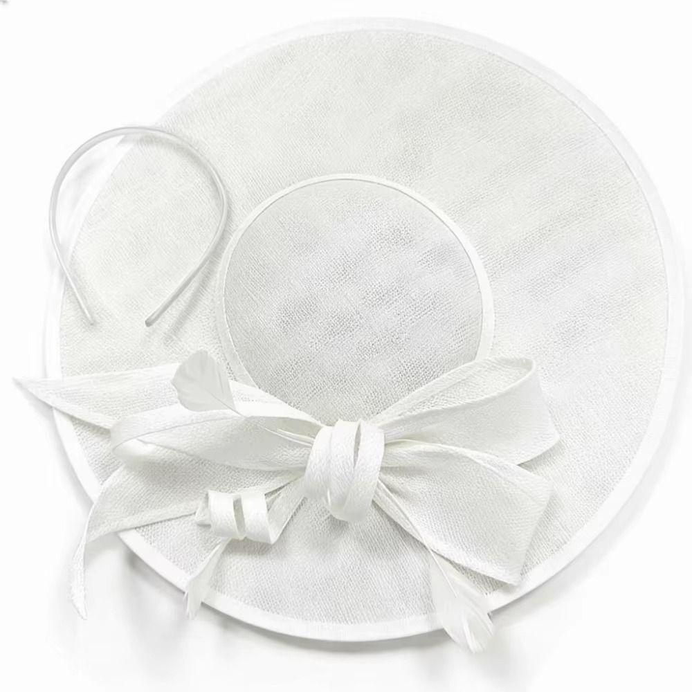 Exquisite Mesh Bow Headband French Vintage Kentucky Hat Fashion Tea Party Hat Photography