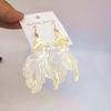 Ethnic Style Handmade Exaggerated Koi Fish Metal Earrings