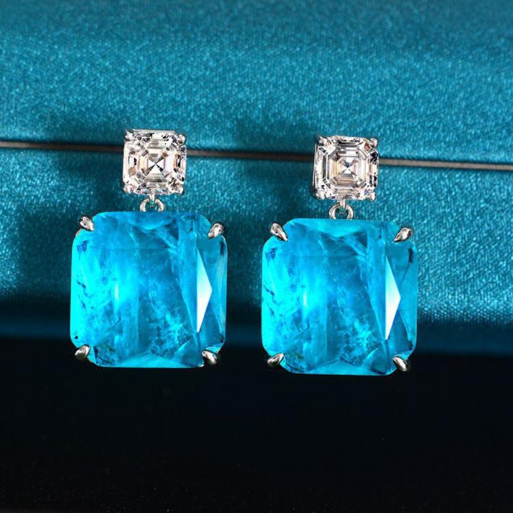 Windmädchen Ohrringe Schlichte Zurückhaltende Luxus Alleskönner Ohrringe Heiße Paraiba Ohrringe