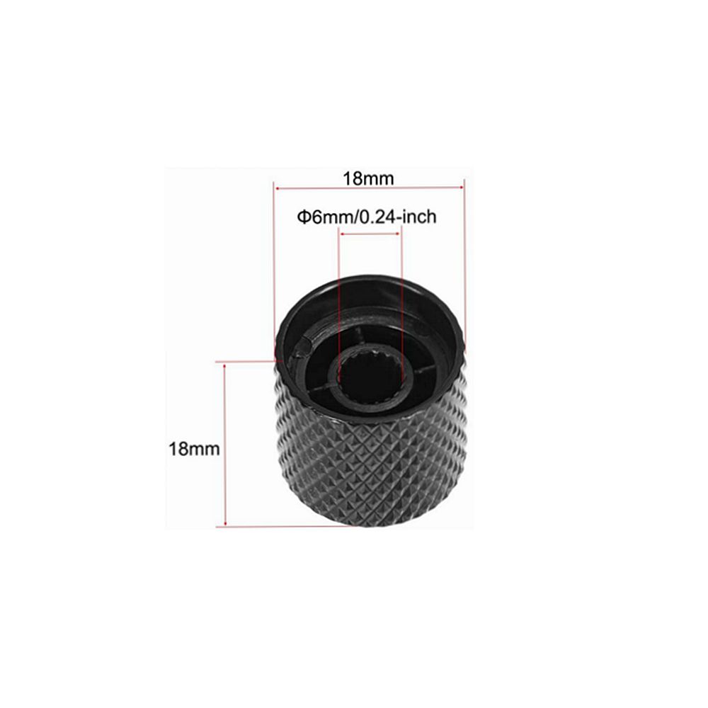 1pcs 6mm Metal Dome Tone Guitar Volume Tone Knobs Potentiometer Control Knobs For Electric Guitar Bass