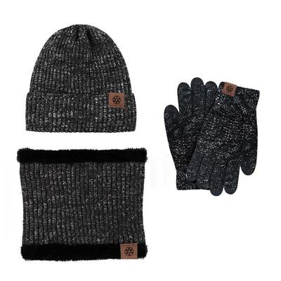 Winter Warm 3-Piece Hat, Scarf, and Glove Set