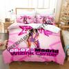 3D-Druck Emilia Mernes MP3 Bettwäsche-Set Einzelbett Doppelbett Vollgröße Queen-Size King-Size Bettwäsche-Set Schlafzimmer für Erwachsene Kinder Bettbezug-Sets Anime Bett