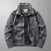 Men's Retro Hong Kong Style Suede Jacket - Spring/Autumn Workwear Lapel (22076)