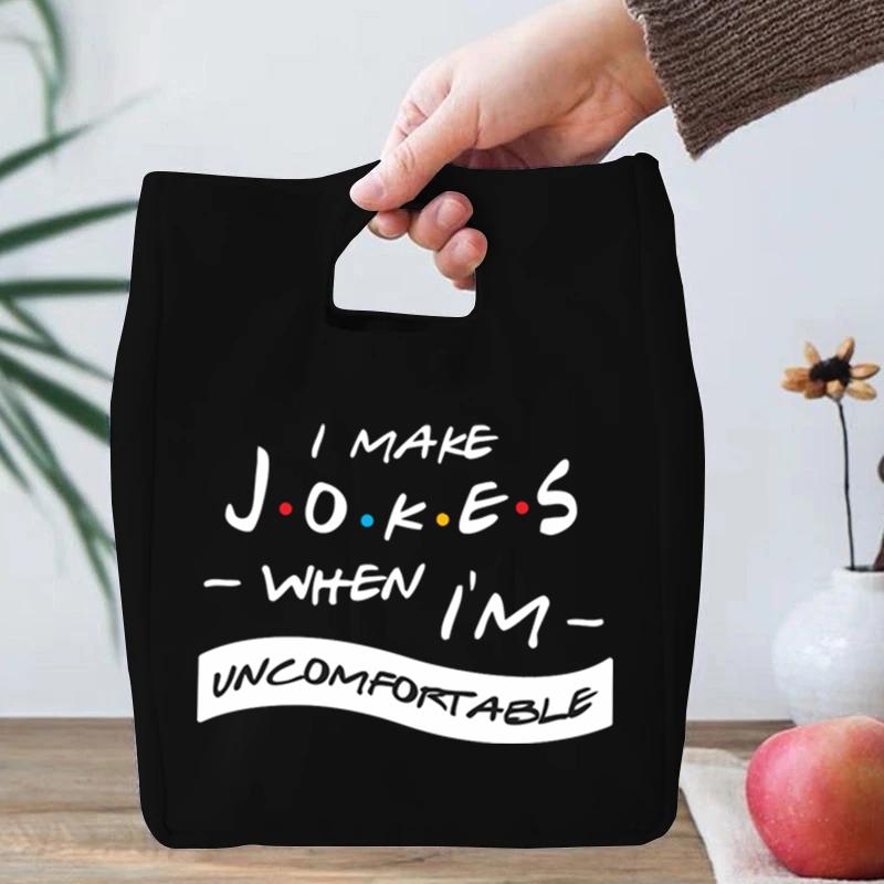 Bolsas de Almuerzo con Estampado de Friends Central Perk para Mujeres Hombres Bolsas Tote Portátiles Aisladas Serie de TV Friends Bolsas Térmicas para Alimentos Eco para Niños