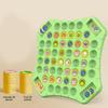 Multiplayer Animal/Fruit Theme Board Game Toy for Kids with Flip Chess for Family Gathering Classroom Activity Supply
