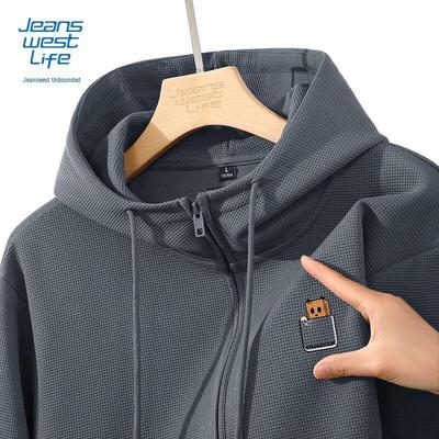 JEANSWEST LIFE Men's Hooded Cardigan Jacket