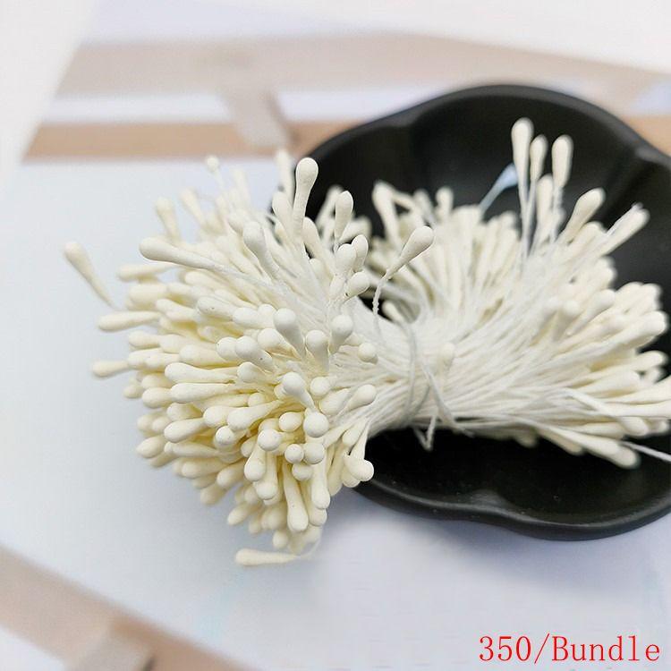 Multicolor 2mm 350Pcs Mini Flower Artificial Pearl Pistil Double Heads Hand-made Home Wedding Decoration Cake Decora DIY Needlew