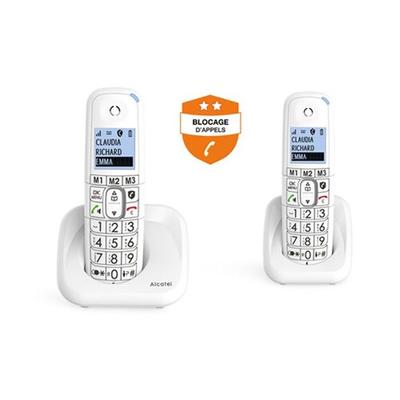 Cordless Phone - ALCATEL - DECT XL785 Duo - Large Backlit Screen - 2 Handsets - Hands-free
