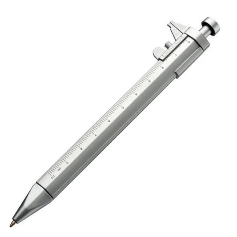1Pcs Gel Ink Pen Multifunction Caliper Pen Ball‑Point 1.0Mm Ballpoint Pen Vernier Caliper Roller Ball Pen Creativity Stationery