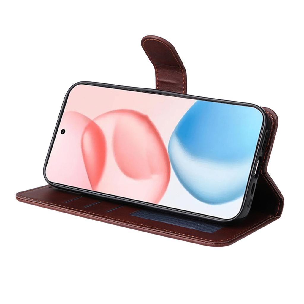 For Honor 400 5G (Global) PU Leather Wallet Case ENKAY HAT PRINCE Phone Stand Cover with Tempered Glass