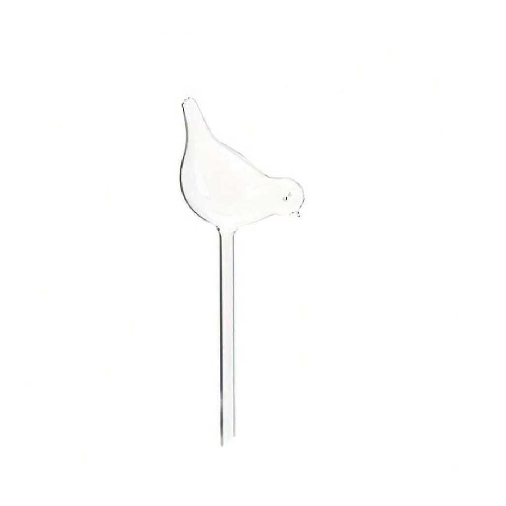 1 bird shaped transparent watering stake, 1 automatic watering device, used for watering plants, suitable for home gardening